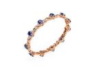 Blue Sapphire Diamond Bracelet | Yellow, White & Rose Gold | Yarra Jewels