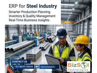 Improve Steel Manufacturing Efficiency with ERP for Steel Industry | Bizsol
