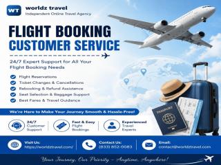 Flight Booking Customer Service | Worldz Travel 24/7 Support