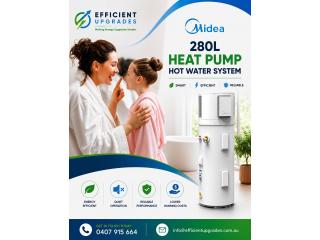 Midea 280L Heat Pump Hot Water System – Smart, Efficient & Reliable