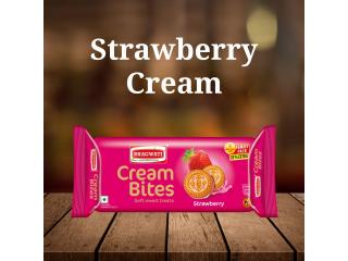 strawberry cream biscuits
