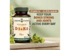 SBL Herbopathy Natural Vitamin D3 + K2 Capsules for Bone Health