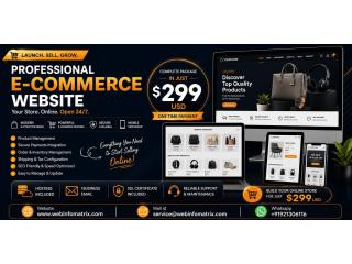 Professional E-Commerce Website - Complete Online Store Only $299