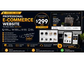 Professional E-Commerce Website - Complete Online Store Only $299
