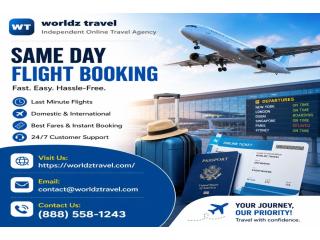 Same Day Flight Booking – Fast & Affordable Flight Reservations