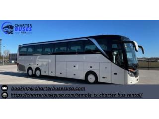 Premium Temple Charter Bus Rental for Comfortable Group Travel