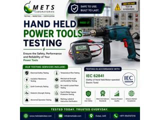 Hand Held Power Tools Testing