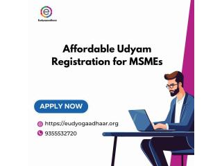 Affordable Udyam Registration for MSMEs