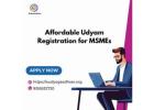 Affordable Udyam Registration for MSMEs