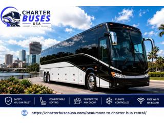 Beaumont Texas Coach Bus Rental for Comfortable Group Travel