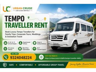 Tempo Traveller Rent | Affordable 10 Seater & 17 Seater Tempo Traveller on Rent
