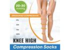 SNUG360 20-30 mmHg Knee High Compression Socks - Firm Graduated Leg Support
