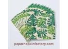 Gold Foil Mr&Mrs And Wreath Paper Napkins For Engagement, Bridal Shower, Wedding Decoration