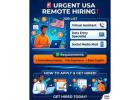 URGENT USA HIRING: Work From Home & Get Paid Weekly ($20 - $30/hr)