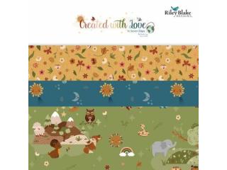 Jennifer Long Created with Love Fabric Squares for Quilting