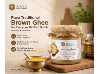 Raya Traditional Brown Ghee for Everyday Kitchen Needs