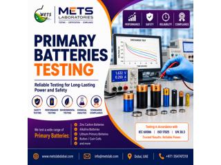 Primary Batteries Testing Services