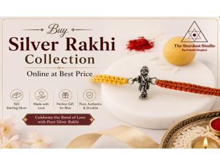 Buy Original Silver Rakhi Online at Best Price | The Stardust Studio