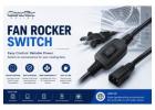 Fan Power Cord with Rocker Switch for Quick ON/OFF Control
