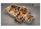 Modern Apartment 3D Floor Plan | Premium Interior Layout with Balcony