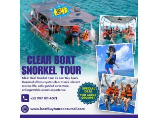 Private Boat to Cozumel: A Clear-Water Snorkel Experience