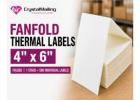 Fanfold Thermal Labels 4 x 6 Inch | Folded Shipping Labels 