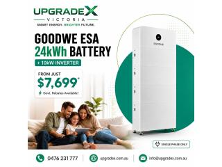 GoodWe ESA 24kWh Battery + 10kW Inverter – Available in Victoria