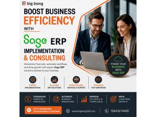 Boost Business Efficiency with Sage ERP Implementation & Consulting
