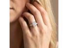 Radiant Three-Stone Diamond Ring – Shop Now for Timeless Sparkle