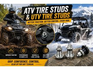ATV Tire Studs & UTV Tire Studs for Better Traction