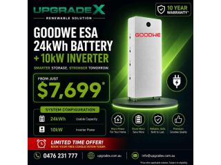 GoodWe ESA 24kWh Battery + 10kW Inverter from $7,699*