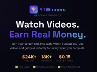 Watch youtube videos and earn money!