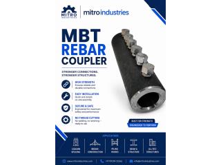 MBT Rebar Coupler – 10mm to 40mm | Durable Steel Bar Splicing Solution