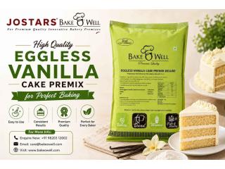 High Quality Eggless Vanilla Cake Premix for Perfect Baking