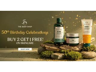 The Body Shop Offers: Buy 2 Get 1 Free Skincare Bonanza!