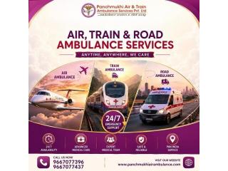 Hire Panchmukhi Air and Train Ambulance Service in Amritsar with best Healthcare Facility