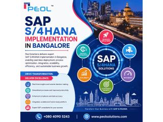 SAP S/4HANA implementation in Bangalore.