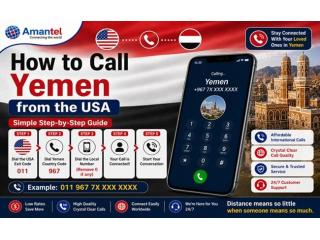 How to Call Yemen - AmanTel