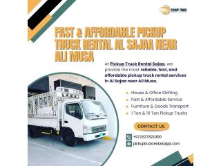 ???? Fast & Affordable Pickup Truck Rental – Al Sajaa near Ali Musa (Sharjah)