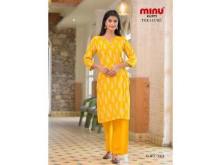 Minu Fashions Wholesale Kurti Manufacturers | New Puja Collection 2026