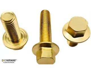 Brass Flange Bolts Supplier & Exporter | DIC Fasteners