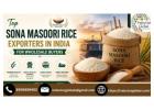 Top Sona Masoori Rice Exporters in India for Wholesale Buyers