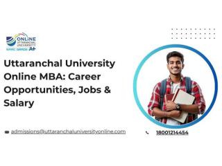 Uttaranchal University Online MBA: Career Opportunities, Jobs & Salary