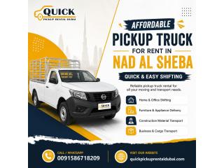 ???? Pickup Truck for Rent in Nad Al Sheba – Call: 00971586718209