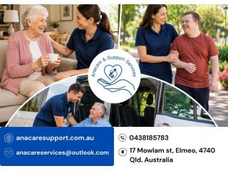 In-home companionship Eimeo - Anacare & Support Services AU