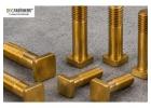 Brass Square Bolts Manufacturer & Exporter | DIC Fasteners