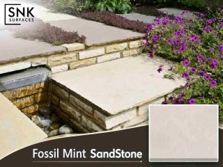 Fossil Mint Sandstone Supplier with Own Quarry in India | SNK Surfaces