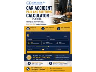 Car accident pain and suffering calculator Florida