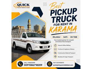 ???? Best Pickup Truck for Rent in Karama – Call: 00971586718209!