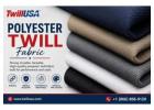 Durable Polyester Twill Fabric for Custom Apparel 